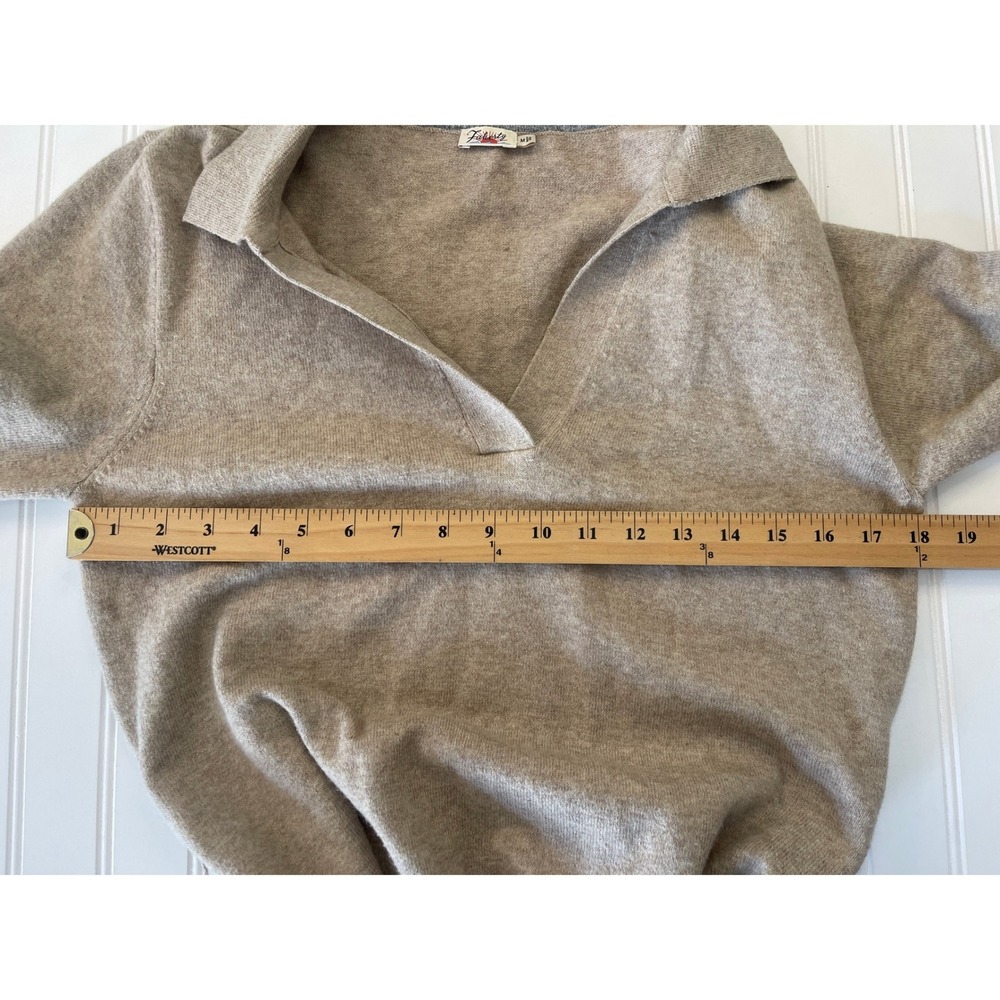 Faherty Jackson Long Sleeve Tie Waist Cotton Blend Sweater Dress Womens Medium - Picture 6 of 8